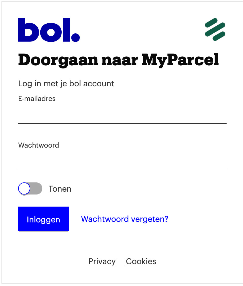 inloggen op Bol