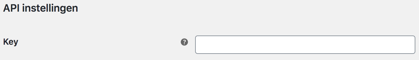 WooCommerce API key